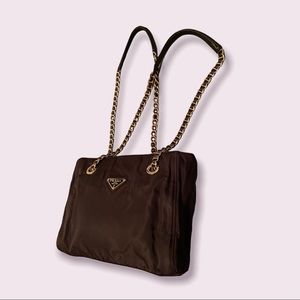 Vintage Prada Nylon with shoulder chain strap
